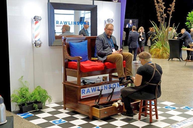 Rawlinsons ‘shoe-shine’ voted best exhibition booth