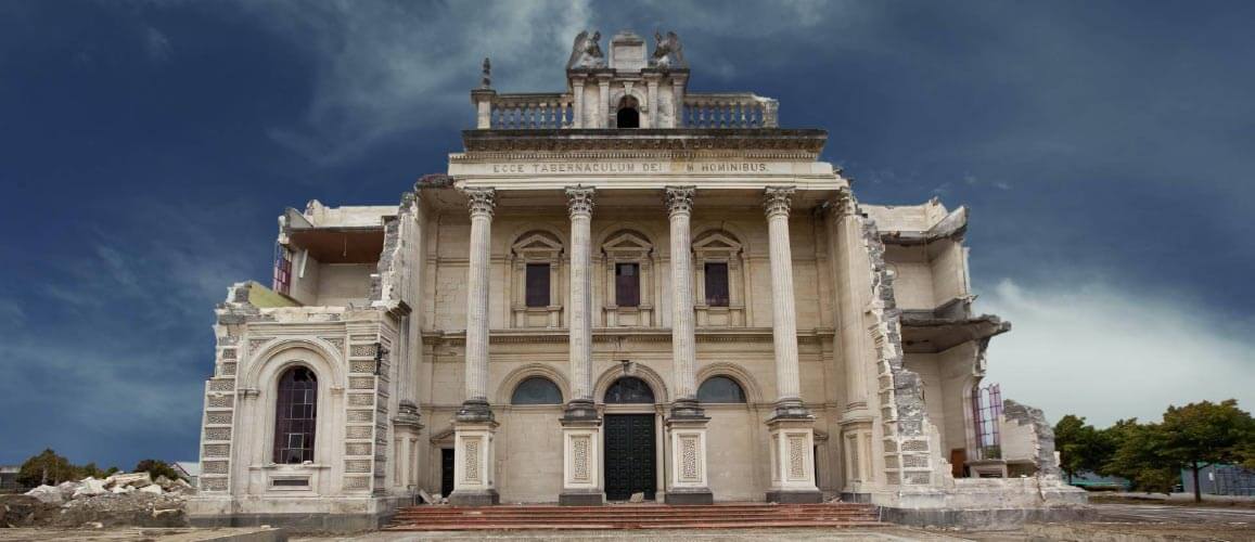 Earthquake damaged Cathedral