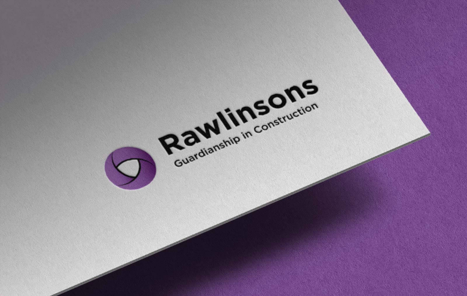 Rawlinsons logo embossed on paper