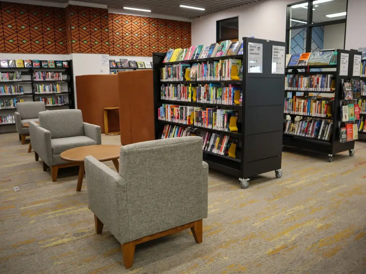 Interior of South Dunedin Library